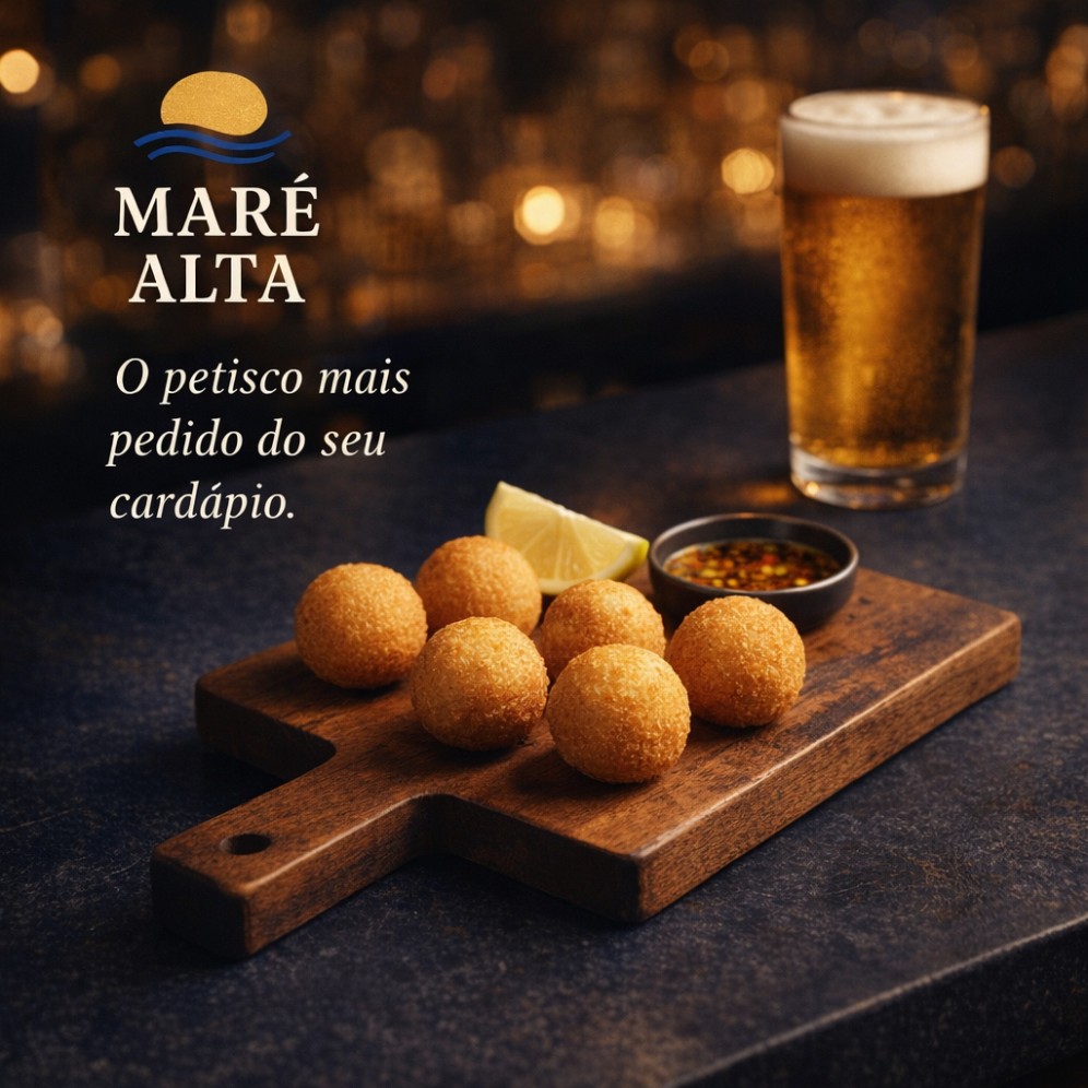 Bolinhos de bacalhau artesanais close-up