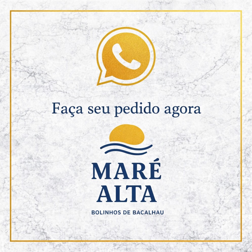 Bolinhos de bacalhau Maré Alta mesa posta